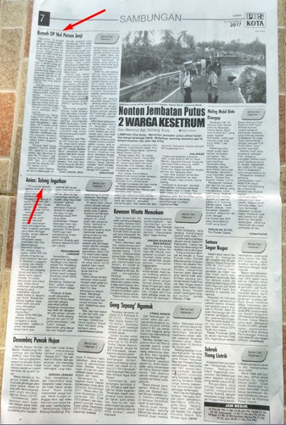 MASYARAKAT JAKARTA MENUNGGU JANJI DAN BUKTI GUBERNUR YANG BARU