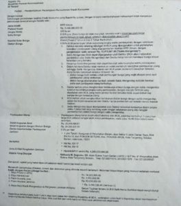 pinjaman dana talangan jaminan offer letter (OL)
